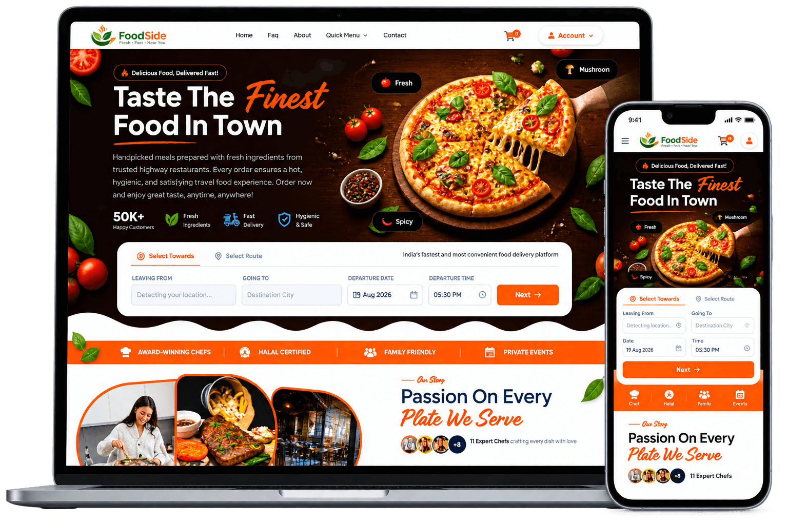 FoodSide Highway Food Delivery Platform